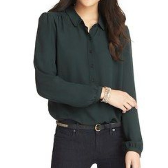 loft green blouse